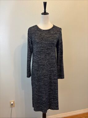 GAP Sweater Dress women’s S Heather Gray Midi long sleeve EUC